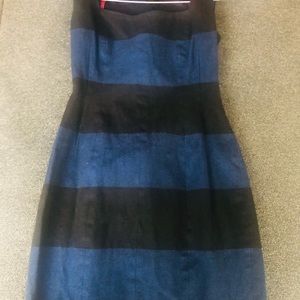 Blue and Black petite dress